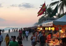 ambulantes praia Ilha Comprida