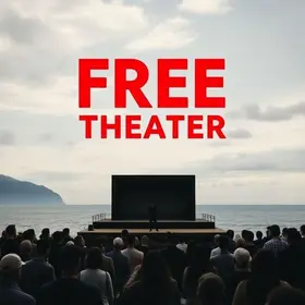 teatro gratuito em Ilha Comprida