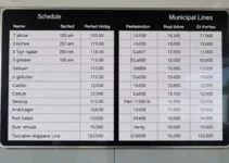 horários das linhas municipais