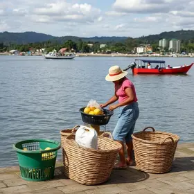 entrega de cestas básicas em Ilha Comprida