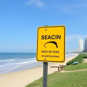 nova sinalização nas praias do litoral de SP